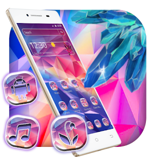 Colorful Crystal Purple Theme